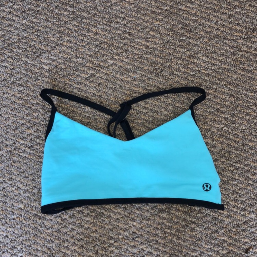 Lululemon Teal and Black Sports Bra